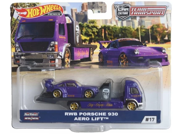Hot Wheels Premium Team Transport  #17 RWB Porsche 930 Aero Lift ürün görseli 1