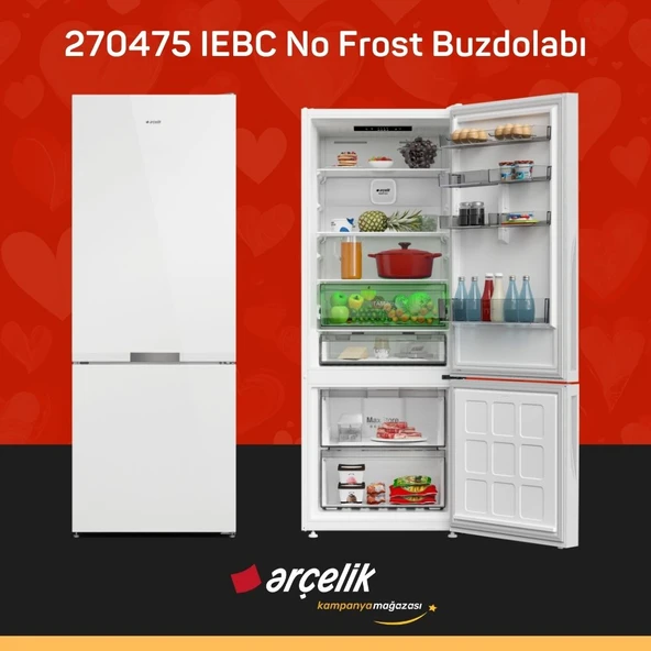 ARÇELİK 270475 IEBC Alttan Donduruculu Buzdolabı ürün görseli 1