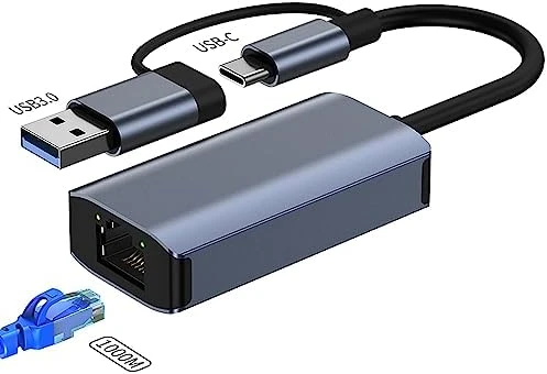 TAPLIN USB 3.0 ve Type-C 3.1 Ethernet Adaptörü | 1000MBPS Gigabit RJ45 Ağ Kartı ürün görseli 1