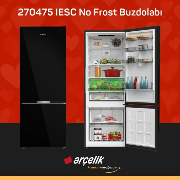 ARÇELİK 270475 IESC Alttan Donduruculu Buzdolabı ürün görseli 1