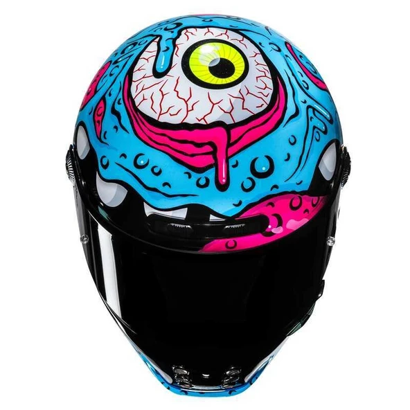 HJC V10 KASK SQUEEZE MC28 - Resim 4