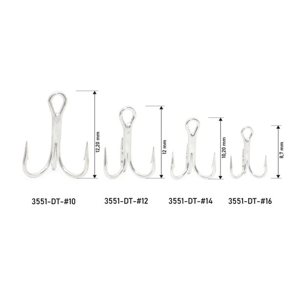 HanFish Sharp Hook 3551 DT Üçlü İğne - Resim 2