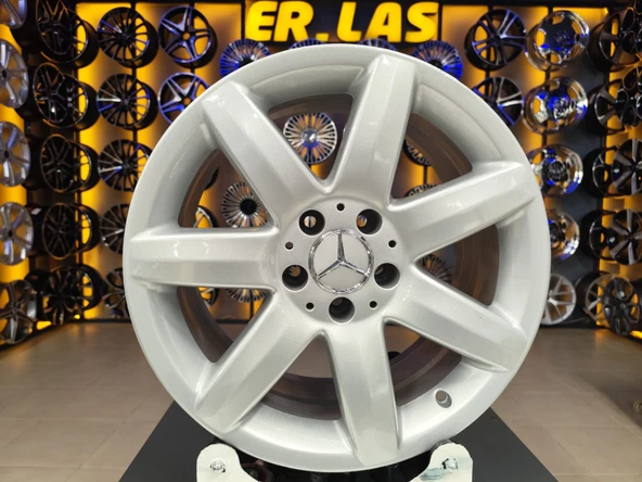 4 Adet MERCEDES ORIJINAL 8.5*17 5*112 ET35 66.6 SILVER JANT REVİZE EDİLMİŞ (Takım) ürün görseli 1