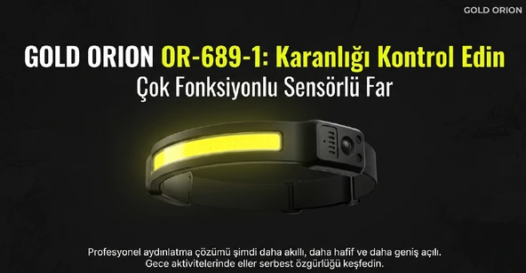 Gold Orıon Kafa Lambası Sensörlü 689-1 - Resim 2