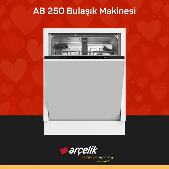 ARÇELİK AB 250 Tam Ankastre Bulaşık Makinesi ürün görseli 1