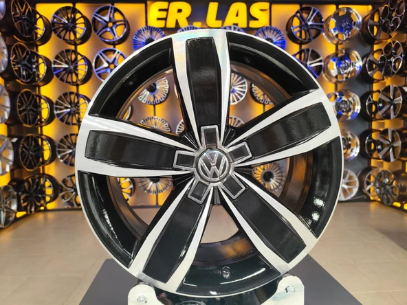 4 Adet VOLKSWAGEN ORIJINAL 7*17 5*112 ET40 57.1 BLACK MACK JANT REVİZE EDİLMİŞ (Takım) ürün görseli 1