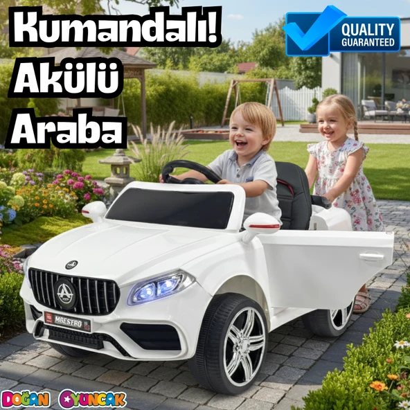 Maestro GT Beyaz Uzaktan Kumandalı 4X2 12 Volt Akülü Araba - RC Mercedes Akülü Araba ürün görseli 1