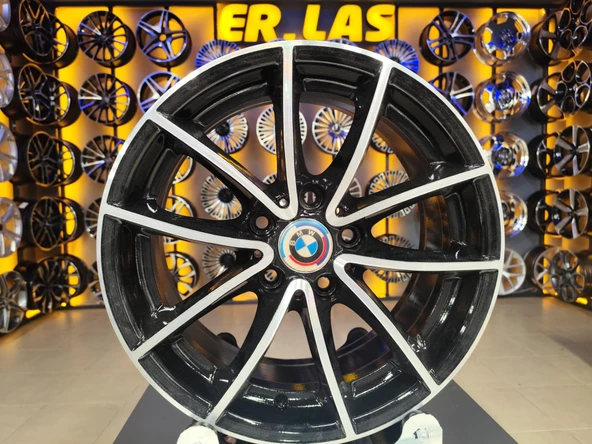 4 Adet BMW ORIJINAL 7*17 5*120 ET32 72.6 BLACK MACK JANT REVİZE EDİLMİŞ (Takım) ürün görseli 1