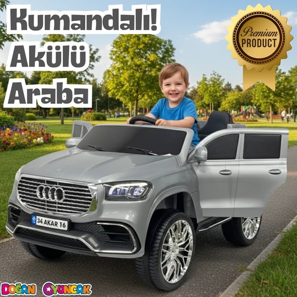Admire GT Gri Uzaktan Kumandalı 4X2 12 Volt Akülü Araba - RC Audi Akülü Araba Audi Akülü Araç ürün görseli 1
