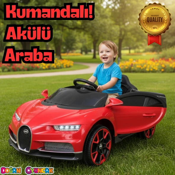 Bravo GT Kırmızı Uzaktan Kumandalı 4X2 12 Volt Akülü Araba - RC Bugatti Akülü Araba ürün görseli 1