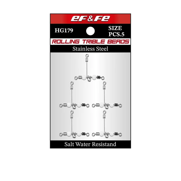 Effe Rolling Triple Beads Fırdöndü ürün görseli 1