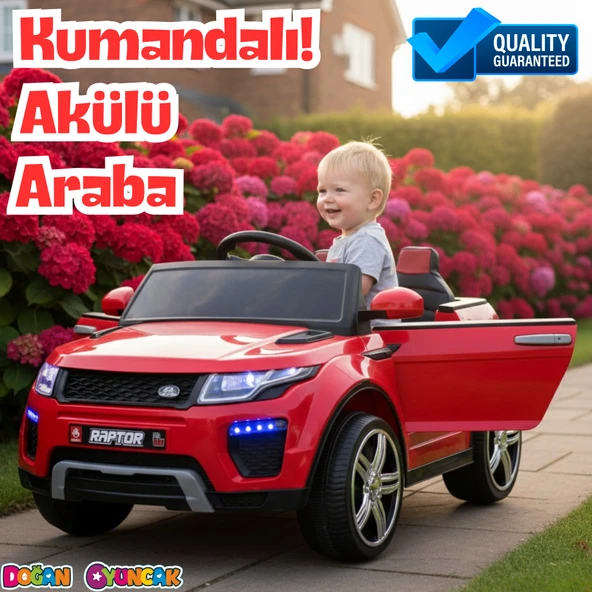 Raptor GT Kırmızı Uzaktan Kumandalı 4X2 12 Volt Akülü Araba - RC Land Rover Akülü Araba Range Rover ürün görseli 1