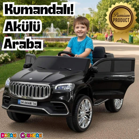 Ata GT Siyah Uzaktan Kumandalı 4X2 12 Volt Akülü Araba - RC Togg Akülü Araba Tog Akülü Araç ürün görseli 1