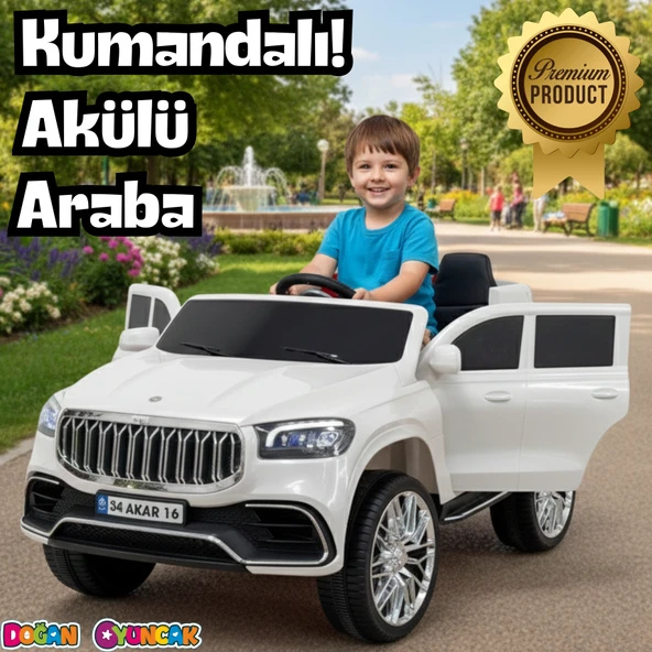 Ata GT Beyaz Uzaktan Kumandalı 4X2 12 Volt Akülü Araba - RC Togg Akülü Araba Tog Akülü Araç ürün görseli 1