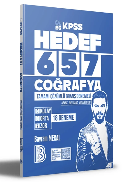 2026 Kpss Hedef 657 Coğrafya 18 Çözümlü Branş Denemeleri Benim Hocam ürün görseli 1