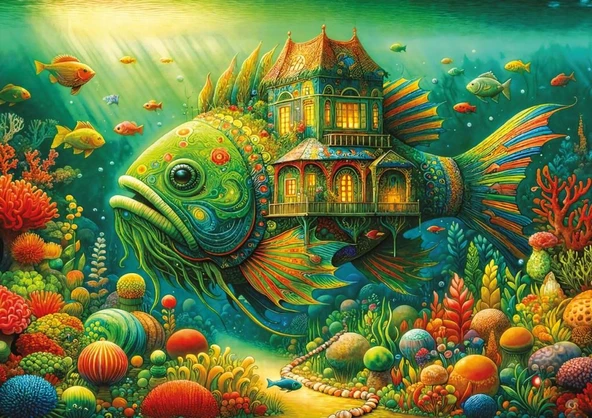 Art Puzzle Balık Ev 1000 Parça 41042 - Resim 2