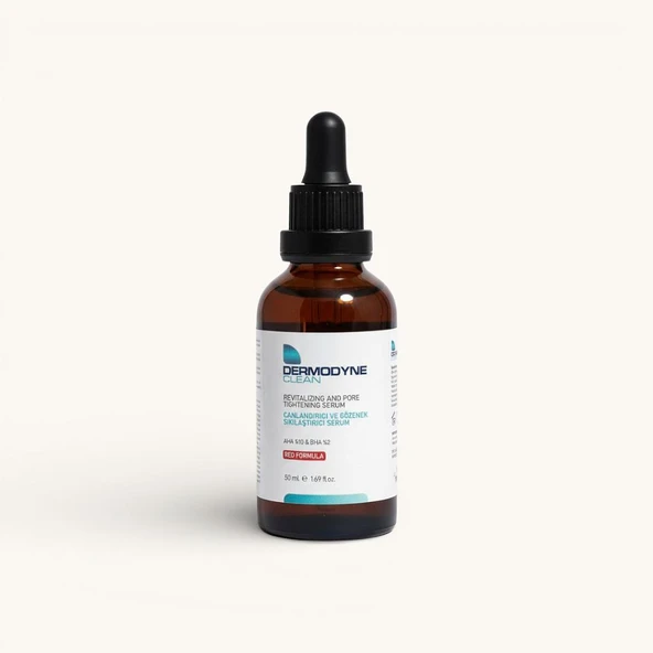 DERMODYNE CLEAN Red Formula Canlandırıcı ve Gözenek Sıkılaştırıcı Kırmızı Serum 50 ml ürün görseli 1