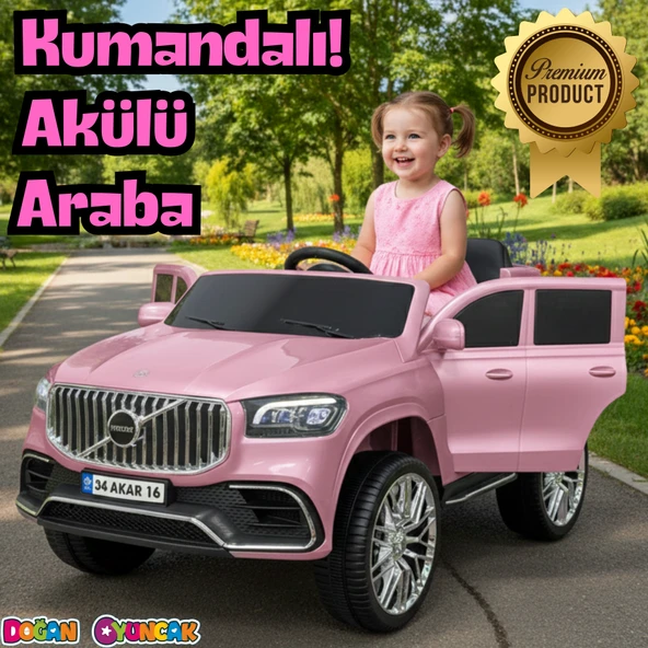 Voyage GT Pembe Uzaktan Kumandalı 4X2 12 Volt Akülü Araba - RC Volvo Akülü Araba Volvo Akülü Araç ürün görseli 1