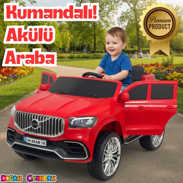 Voyage GT Kırmızı Uzaktan Kumandalı 4X2 12 Volt Akülü Araba - RC Volvo Akülü Araba Volvo Akülü Araç ürün görseli 1