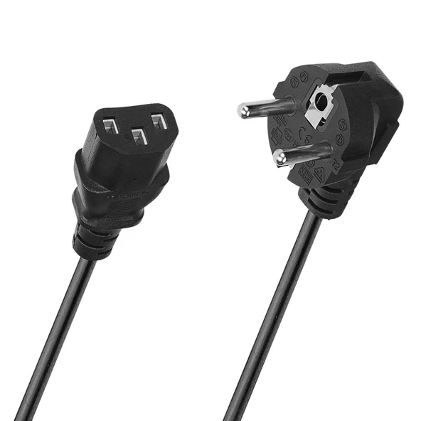 PrimeX PX-PWR15 1.5 Metre Power Kablosu, PC Power Supply Kablosu, 3x0.75mm PSU Power Kablo, Full Bakır Power Kablo ürün görseli 1