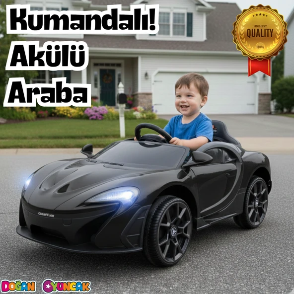 Quantum GT Siyah Uzaktan Kumandalı 4X2 12 Volt Akülü Araba - RC McLaren Akülü Araba ürün görseli 1