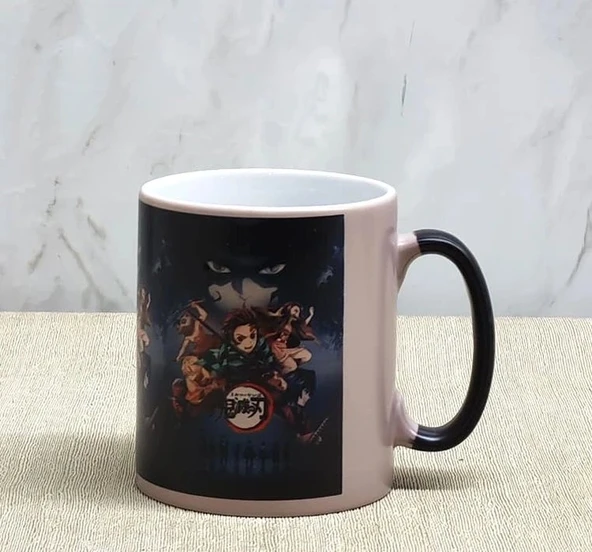 Porselen Renk Değiştiren Demon Slayer Kupa Bardak Aalk380 ürün görseli 1
