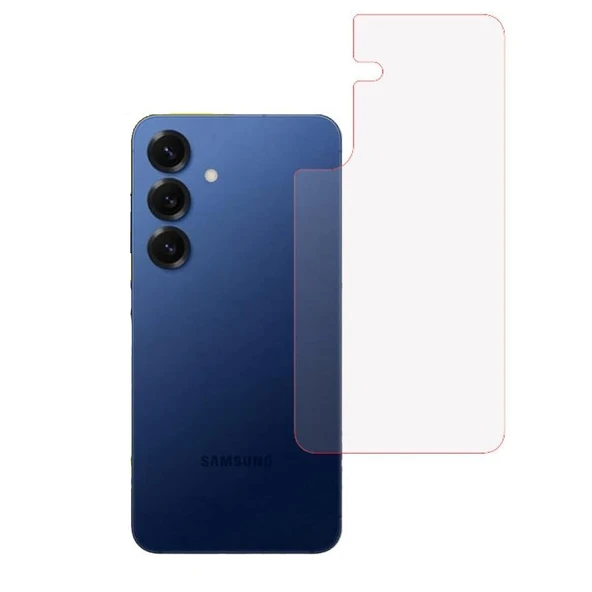 Samsung Galaxy S25 5G Uyumlu ŞEFFAF Arka Esnek Nano Koruyucu(Kılıf Değildir!) ürün görseli 1