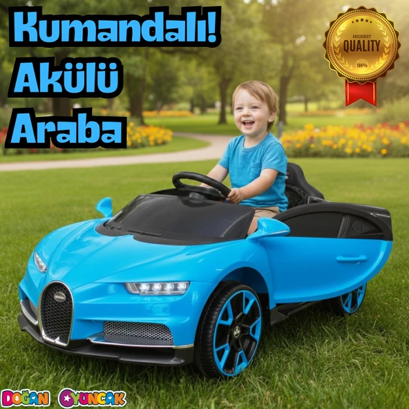 Bravo GT Mavi Uzaktan Kumandalı 4X2 12 Volt Akülü Araba - RC Bugatti Akülü Araba ürün görseli 1