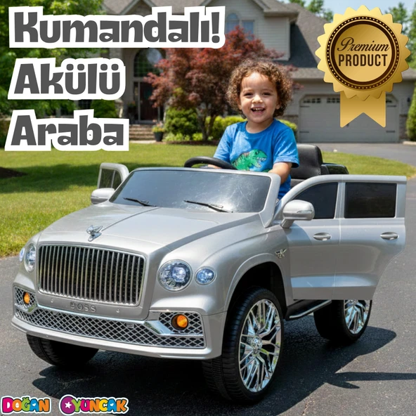 Boss GT Gri Uzaktan Kumandalı 4X2 12 Volt Akülü Araba - RC Maybach Akülü Araba ürün görseli 1