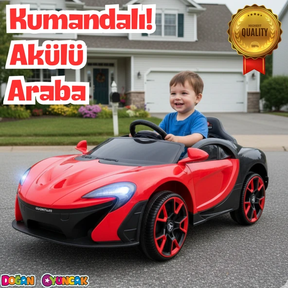 Quantum GT Kırmızı Uzaktan Kumandalı 4X2 12 Volt Akülü Araba - RC McLaren Akülü Araba ürün görseli 1
