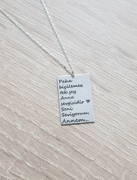 Anneler Günü Gümüş Kolye - Resim 6
