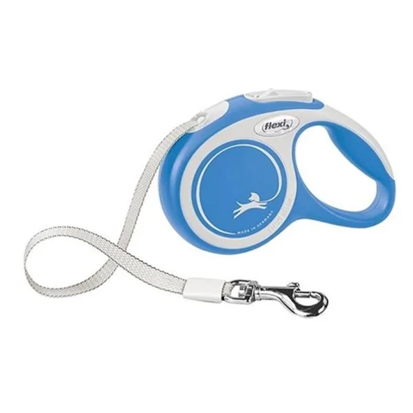 Flexi New Comfort Otomatik Mavi Şerit Köpek Gezdirme Tasması Small 5 Metre ürün görseli 1