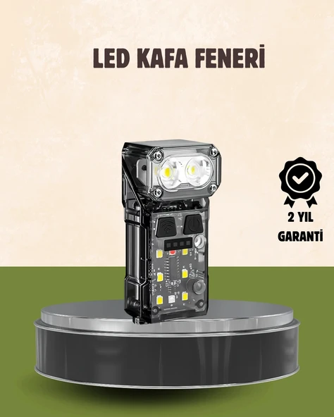 Mey İthalat® 3’ü 1 Arada LED Far Şarj Edilebilir Sensörlü Manyetik 10 Saat Kullanım ürün görseli 1
