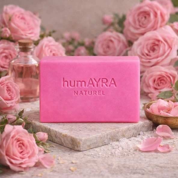 Humayra Saf Gül Kokulu Doğal Sabun 125 gr ürün görseli 1