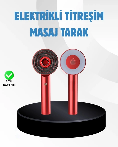 Mey İthalat® Saç Büyüme Destekleyici Elektrikli Masaj Tarak LED ve Titreşimli ürün görseli 1