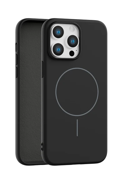 iPhone 15 Pro Max Uyumlu İçi Kadife Magsafe Wireless Şarz Özellikli Telefon Kılıfı ürün görseli 1