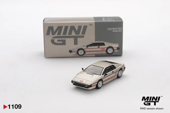 Mini GT 1109 Lotus Esprit Turbo Metalik Gümüş 1/64 Model Araba ürün görseli 1