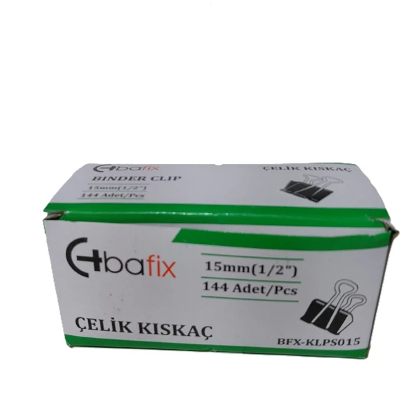 Bafix Kıskaç (Klips) Çelik 15 MM 12 Li ürün görseli 1