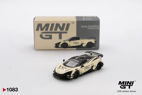 Mini GT 1083 McLaren 720S LB Works The Boring Concept 1/64 Model Araba ürün görseli 1