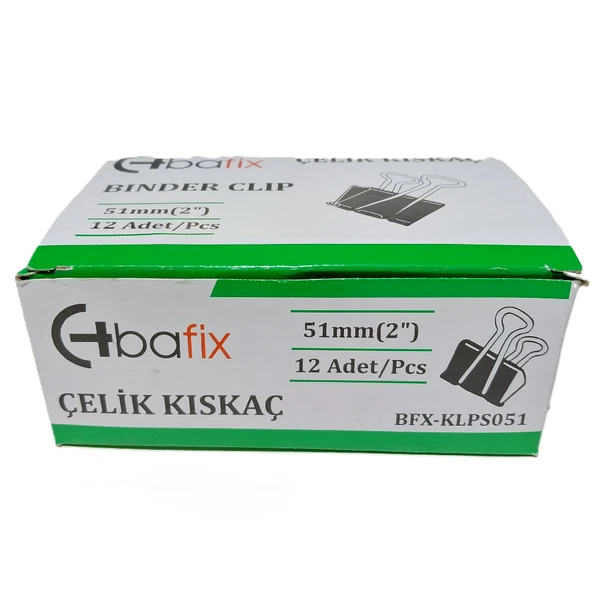 Bafix Kıskaç (Klips) Çelik 51 MM 12 Li ürün görseli 1