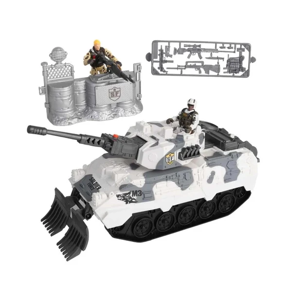 Mey İthalat® Sesli ve Işıklı Soldier Force Kar Tankı Oyun Seti ürün görseli 1