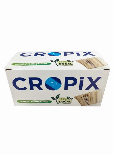Cropix Tahta Karıştırıcı, 400 Adet, 11 cm, Bambu Karıştırıcı, Kokusuz ürün görseli 1