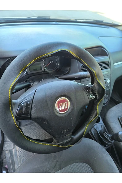 DİKİŞLİ DİREKSİYON KILIFI FIAT LİNEA DERİ DİREKSİYON KILIFI ürün görseli 1