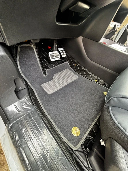 Citroen c5 Aircross Aracına Özel 8d Çift Katmanlı Havuzlu Paspas Takımı (Siyah) ürün görseli 1