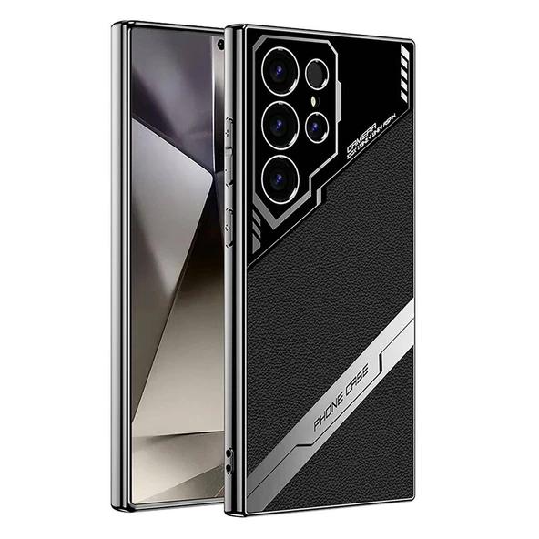 Galaxy S24 Ultra Kılıf Kamera Korumalı Karbon Tasarım Ultra İnce Kapak ürün görseli 1