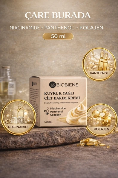 Kuyruk Yağlı Cilt Bakım Kremi 50 Ml (Niacinamide & Panthenol & Kolajen) ürün görseli 1