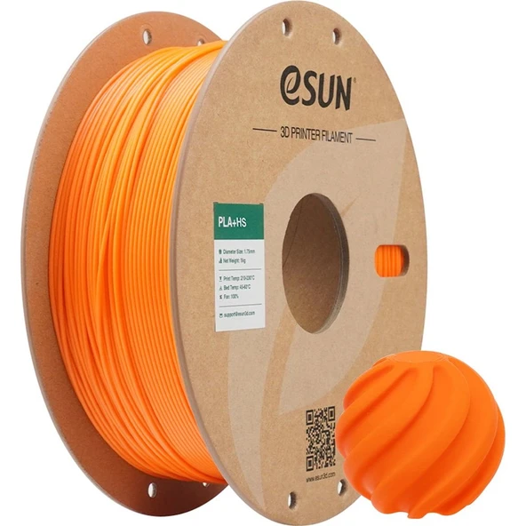 Esun Pla+Hs Mercan Turuncu Filament 1.75mm 1kg - Yüksek Hız Uyumlu Pla+ ürün görseli 1