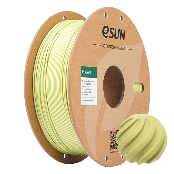 Esun Pla+Hs Hardal Yeşili Filament 1.75mm 1kg - Yüksek Hız Uyumlu Pla+ ürün görseli 1