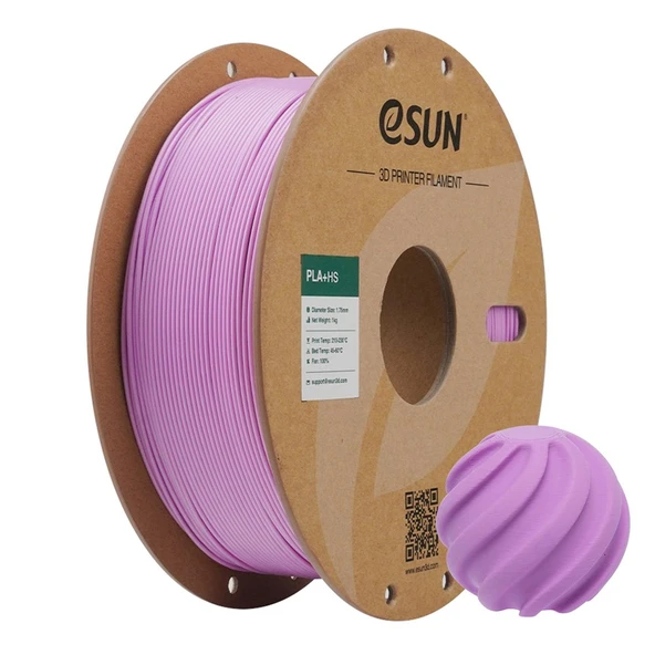 Esun Pla+Hs Pastel Mor (Leylak Tonu) Filament 1.75mm 1kg - Yüksek Hız Uyumlu Pla+ ürün görseli 1