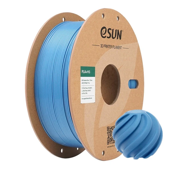 Esun Pla+Hs Haze Blue (Sisli Mavi) Filament 1.75mm 1kg - Yüksek Hız Uyumlu Pla+ ürün görseli 1